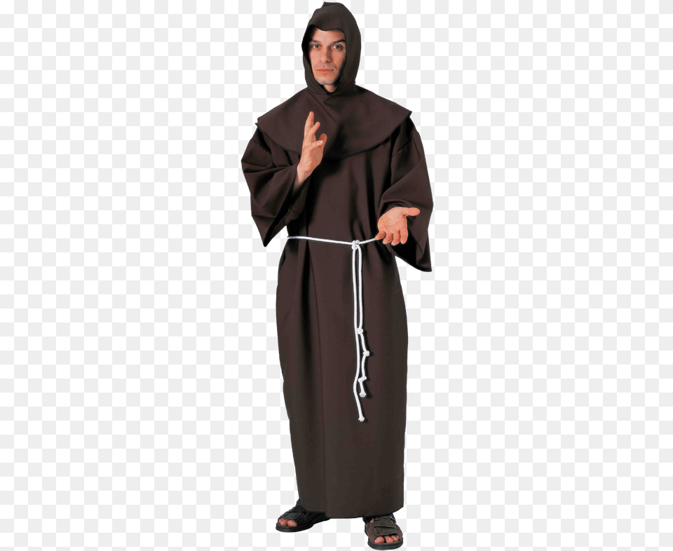 Brown Monk S Robe Men S Costume Monk Costume, Adult, Person, Woman, Female Free Png