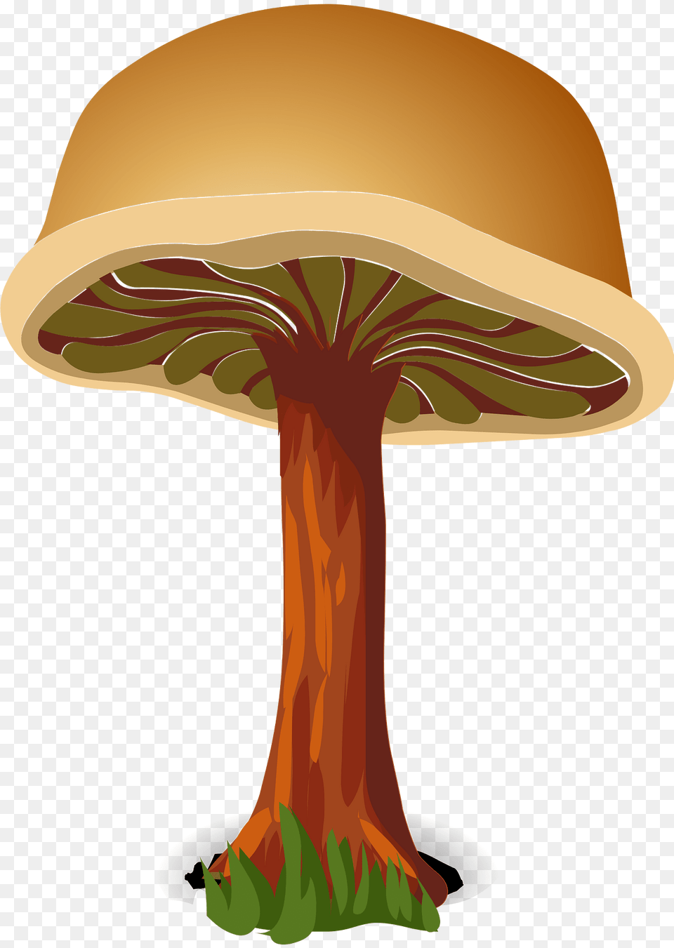 Brown Mushroom Clipart, Agaric, Fungus, Plant, Cross Free Png