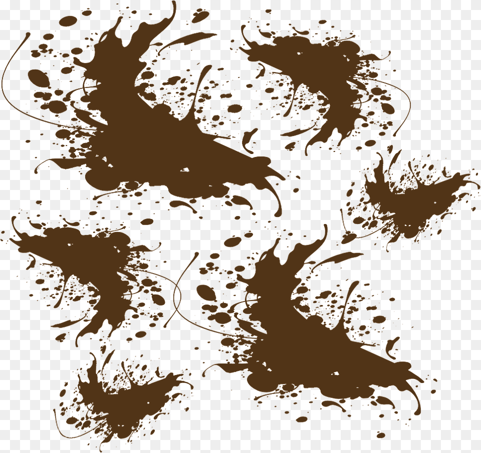 Brown Paint Splash, Pattern, Fire, Flame, Art Free Png Download