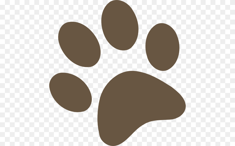 Brown Paw Print Clip Art At Clipart Library Brown Paw Print Clip Art, Footprint, Pebble, Home Decor Free Png