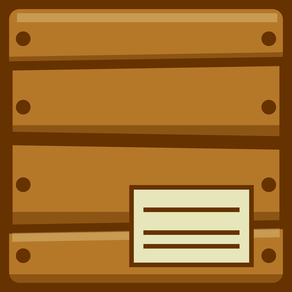 Brown Planks Address Crate Clipart, Wood Free Transparent Png