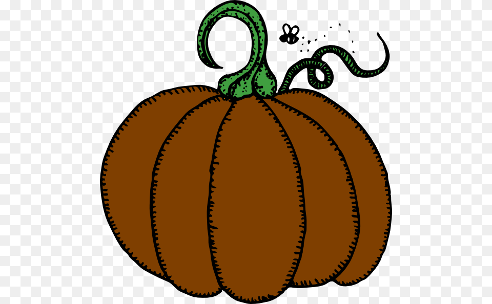 Brown Pumpkin Clip Art, Food, Fruit, Plant, Produce Free Png Download