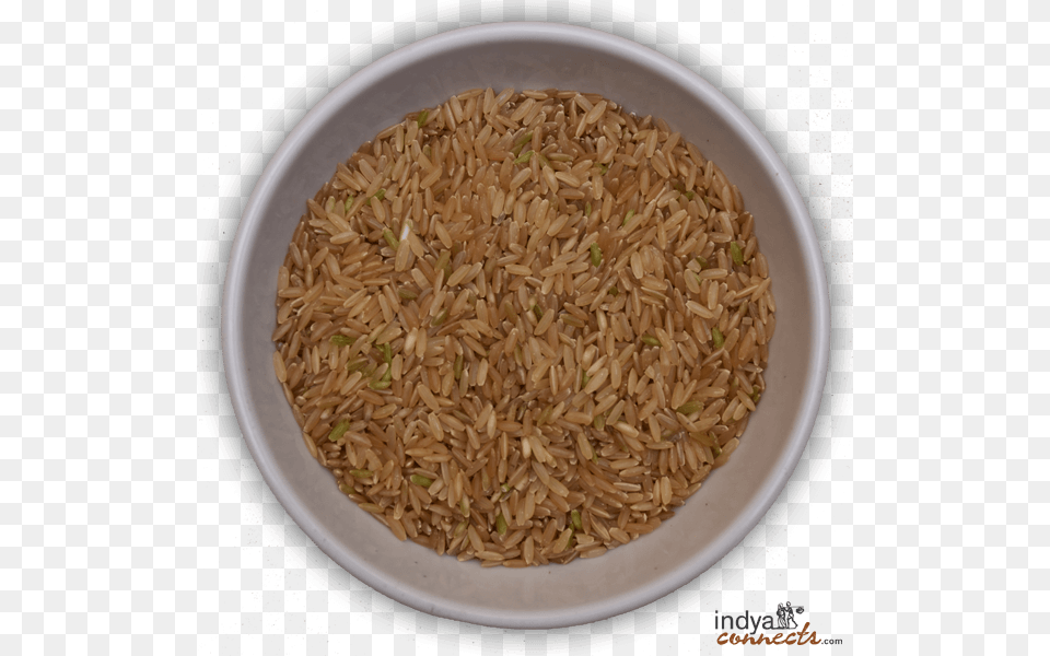 Brown Rice, Food, Grain, Produce, Plate Free Transparent Png