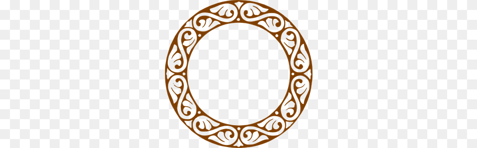 Brown Round Frame Clip Art For Web, Oval, Home Decor Png Image