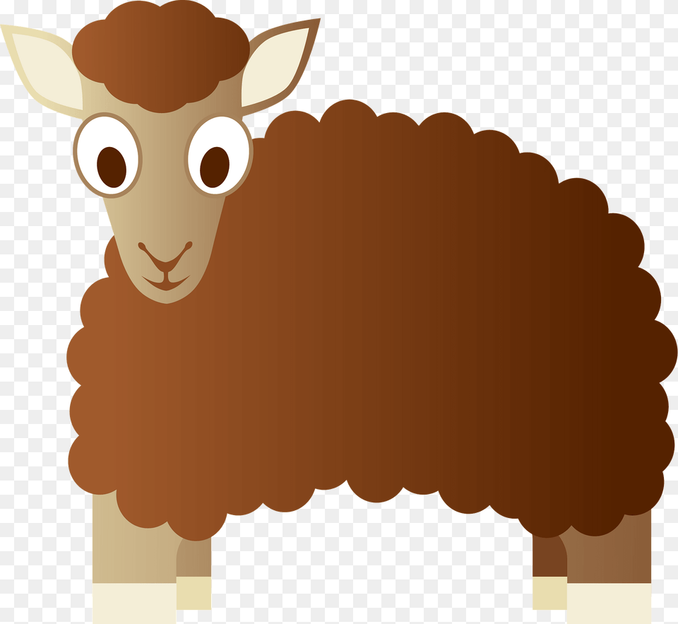 Brown Sheep Clipart, Animal, Livestock, Mammal Png