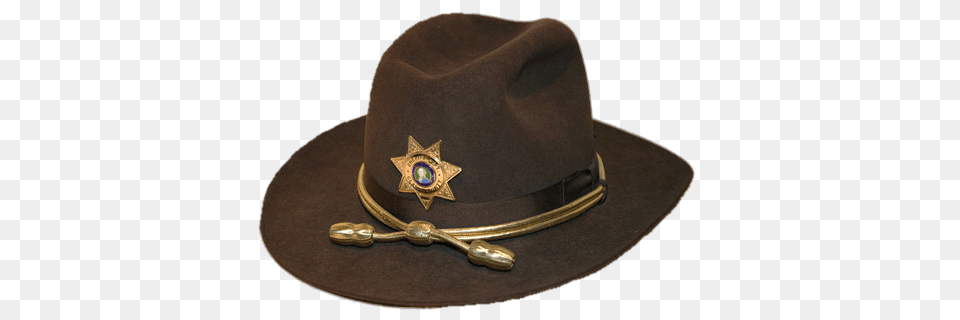 Brown Sheriffs Hat, Clothing, Cowboy Hat, Hardhat, Helmet Png Image