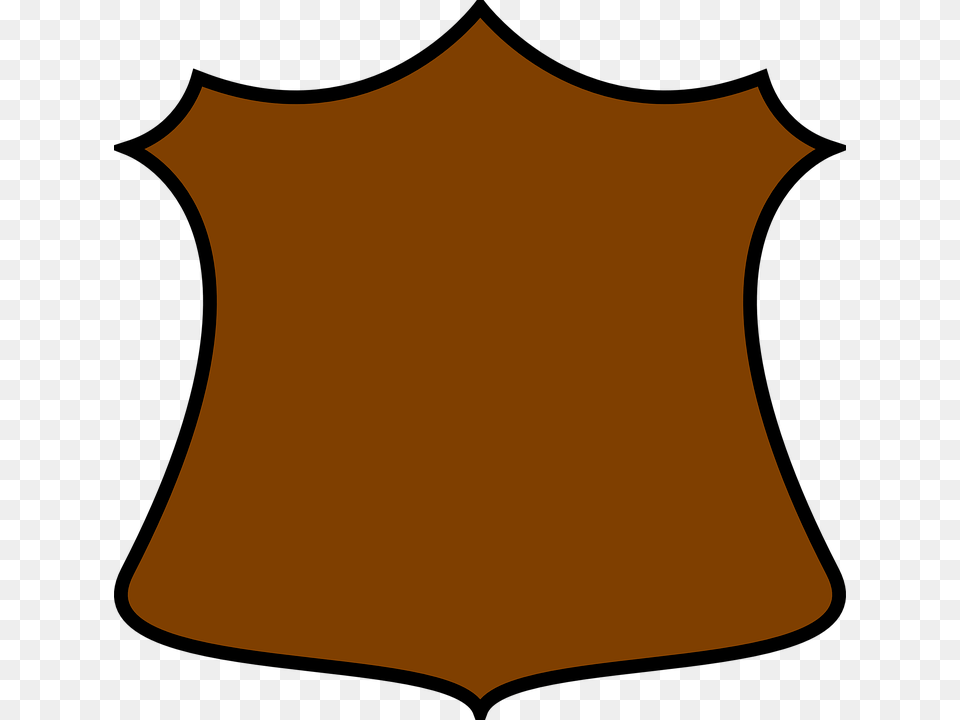 Brown Shield, Armor, Logo, Clothing, Vest Free Png