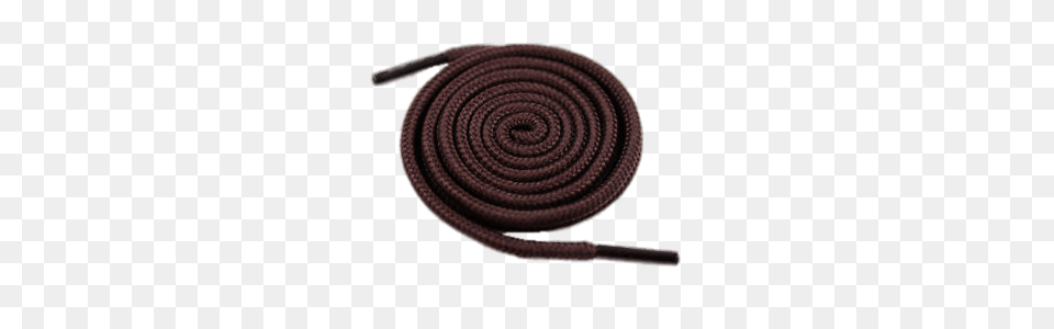 Brown Shoe Lace Rolled Up, Coil, Spiral Png Image