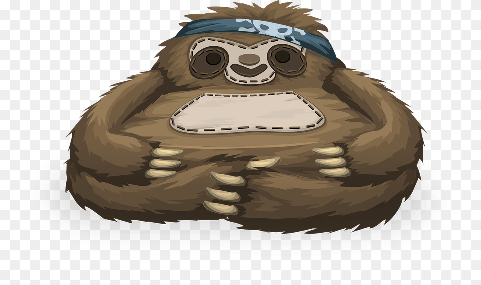 Brown Sloth Fantasy Bed Clipart, Animal, Ape, Mammal, Monkey Png Image