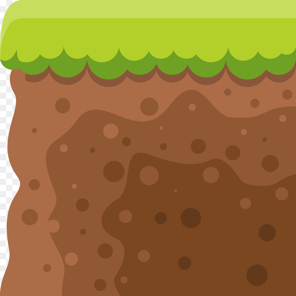 Brown Soil Green Grass Clipart, Texture, Brick Png Image