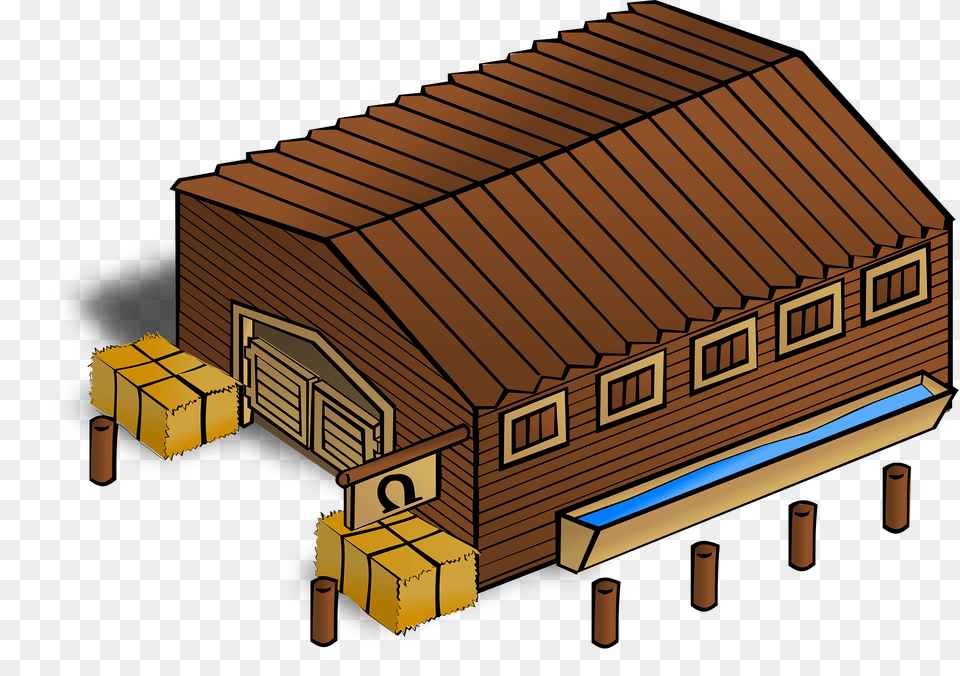 Brown Stables Clipart, Wood, Shelter, Outdoors, Architecture Png