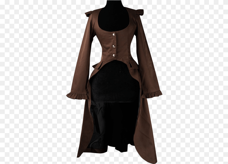 Brown Steampunk Elegant Aristocrat Coat Womens Steampunk, Blouse, Clothing, Long Sleeve, Sleeve Png