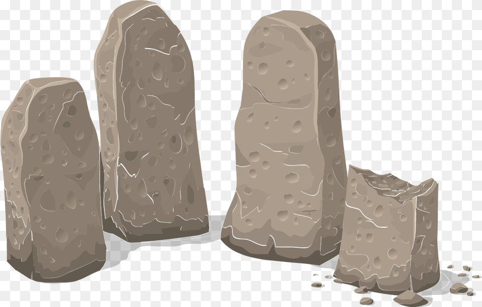 Brown Stone Monument Clipart, Rock, Gravestone, Tomb Png Image