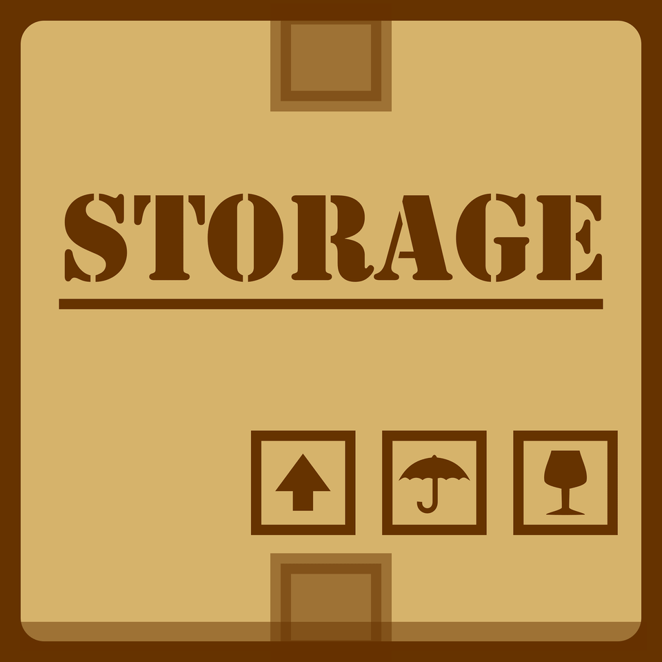 Brown Storage Box Clipart, Text Free Png