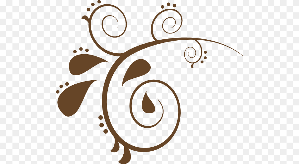 Brown Swirl Clip Art For Web, Floral Design, Graphics, Pattern, Animal Free Png Download