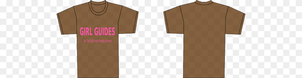 Brown T Shirt Template Clip Art, Clothing, T-shirt Png Image