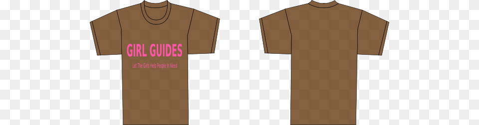 Brown T Shirt Template Svg Clip Arts 600 X 251 Px, Clothing, T-shirt Free Png