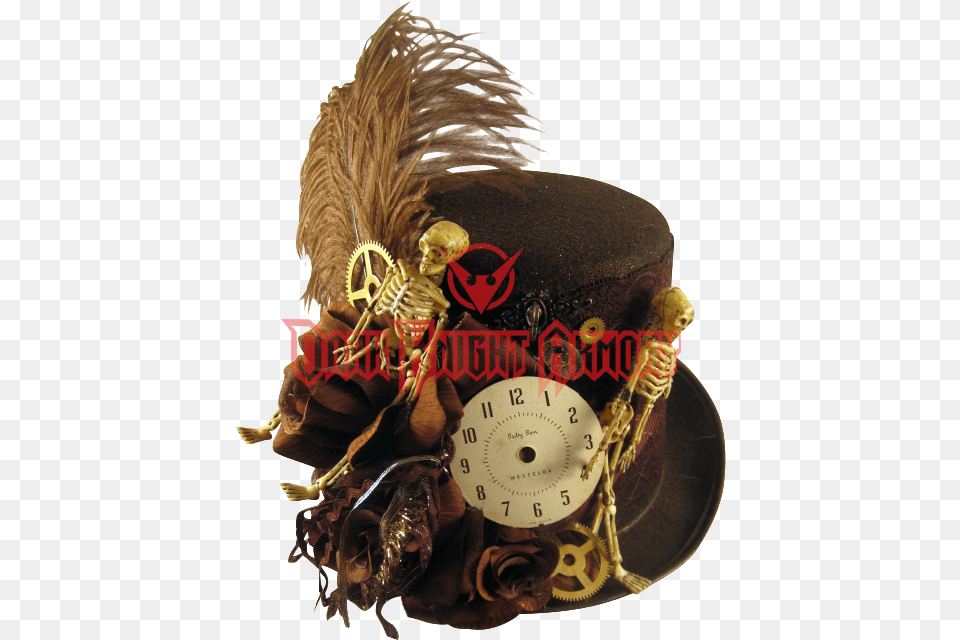 Brown Tall Skeletal Steampunk Riding Hat Steampunk Hat Free Png