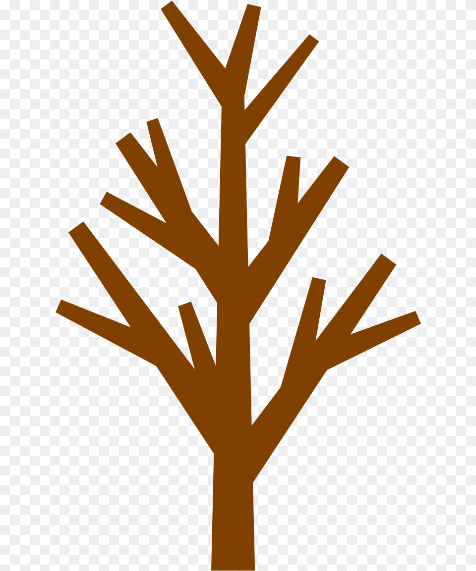 Brown Tree Without Leaves Clipart, Cross, Symbol, Plant Free Transparent Png