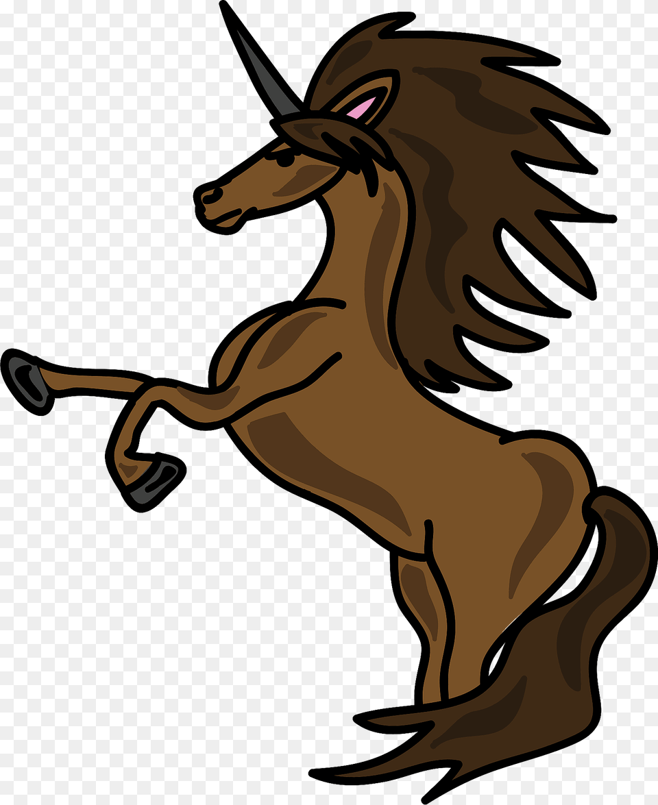 Brown Unicorn Clipart, Animal, Colt Horse, Horse, Mammal Free Transparent Png