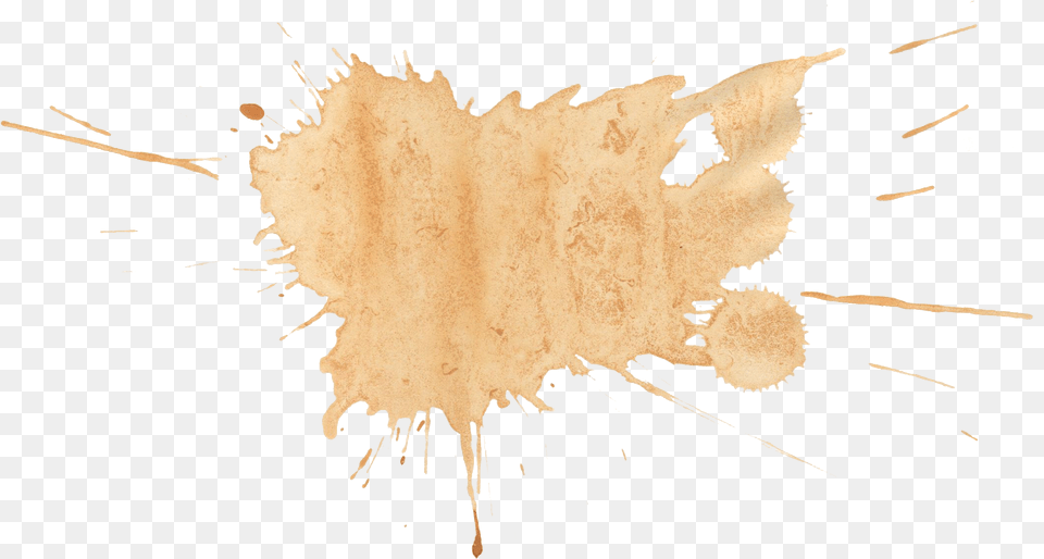 Brown Watercolor Splatter Ink Transparent Brown Splatter, Stain, Leaf, Plant, Powder Png Image