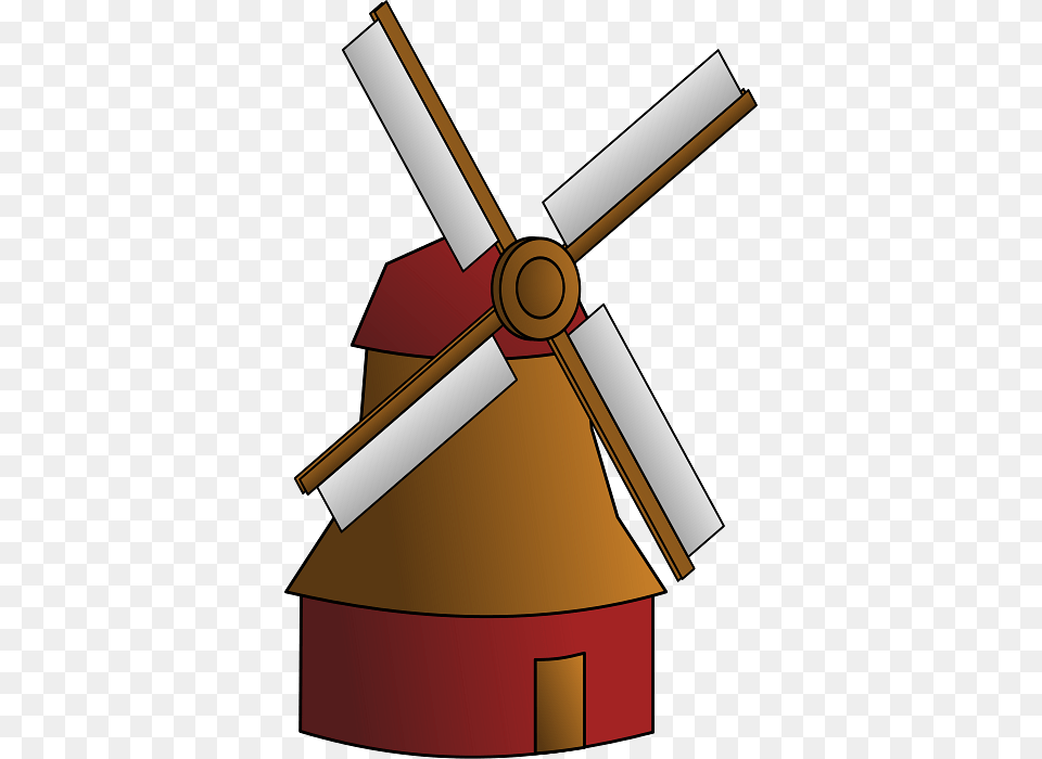 Brown Windmill, Outdoors, Engine, Machine, Motor Free Png