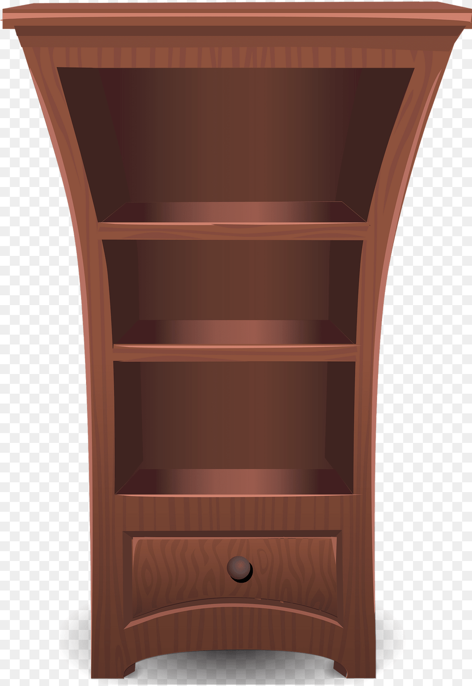 Brown Wooden Fantasy Bookcase Clipart, Closet, Cupboard, Furniture, Mailbox Free Png