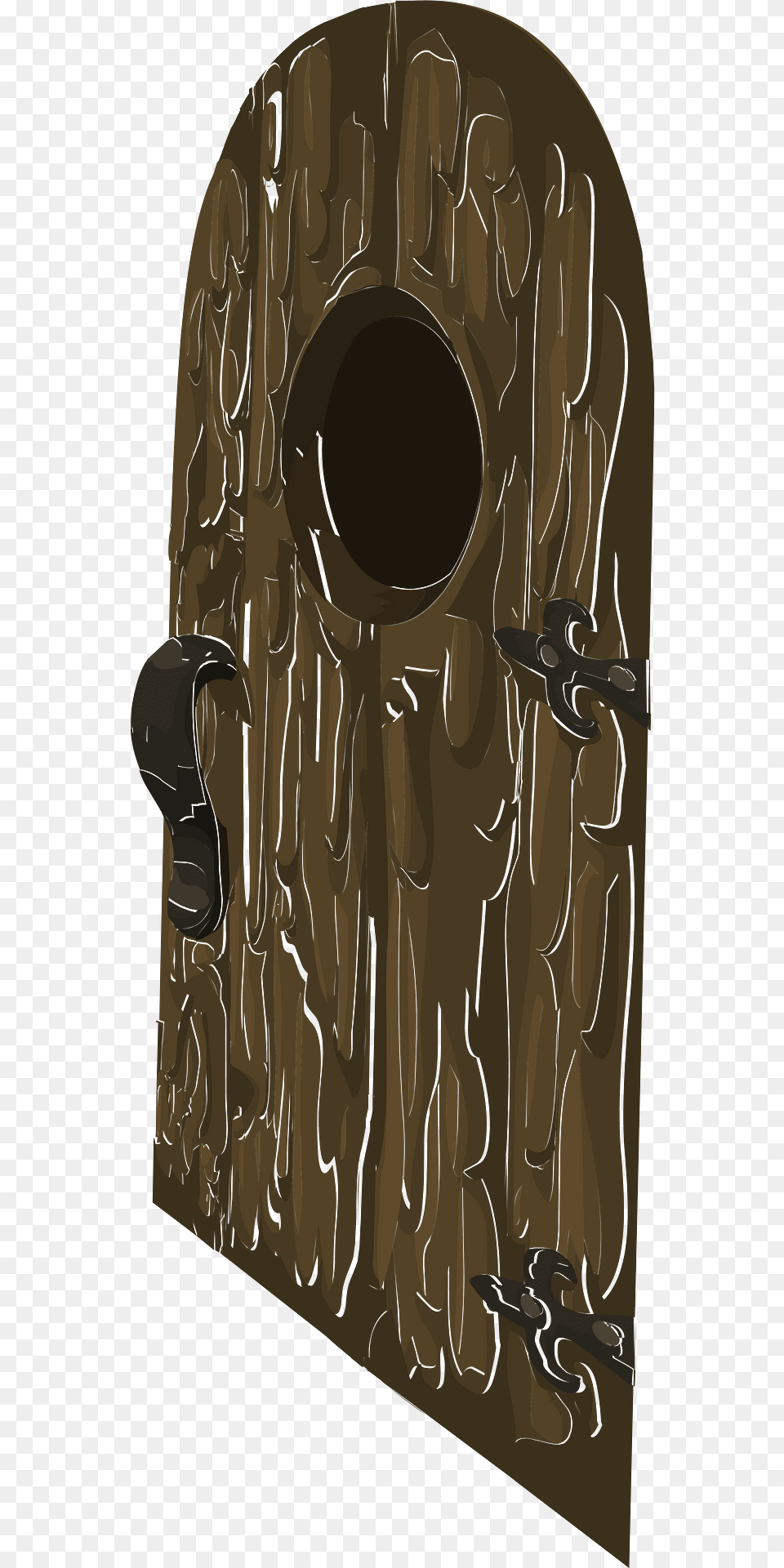 Brown Wooden Log Castle Window Door Clipart, Hole, Wood, Plant, Tree Png Image