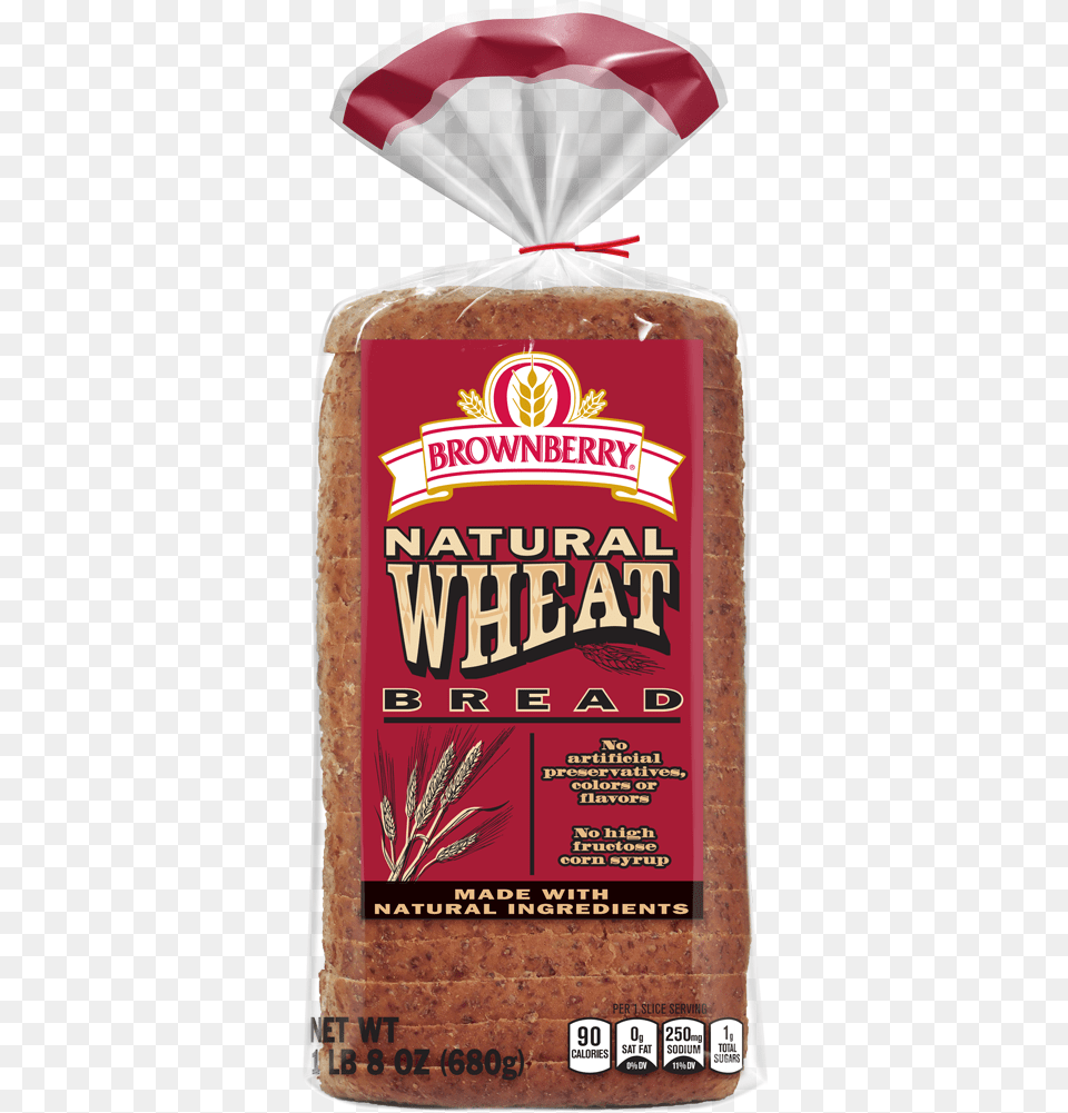 Brownberry Natural Wheat Bread Package Image Brownberry Natural Wheat Bread 24 Oz Loaf, Food, Ketchup, Powder Free Transparent Png