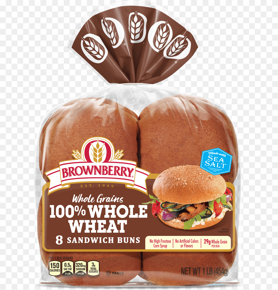 Brownberry White Bread, Burger, Food, Advertisement, Bun Free Png Download