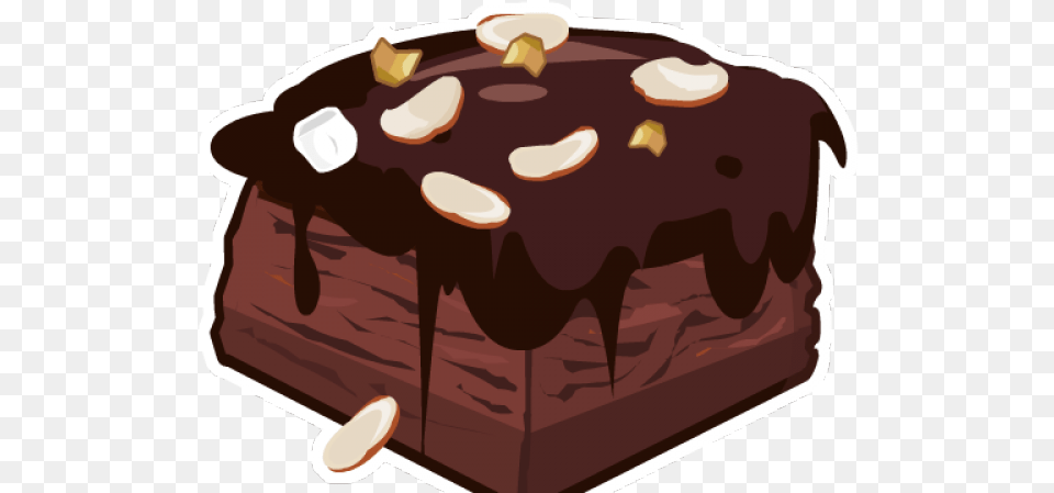 Brownie Chocolate Dessert Chocolate Brownie Clipart Brownie, Cake, Food, Cream, Icing Png Image