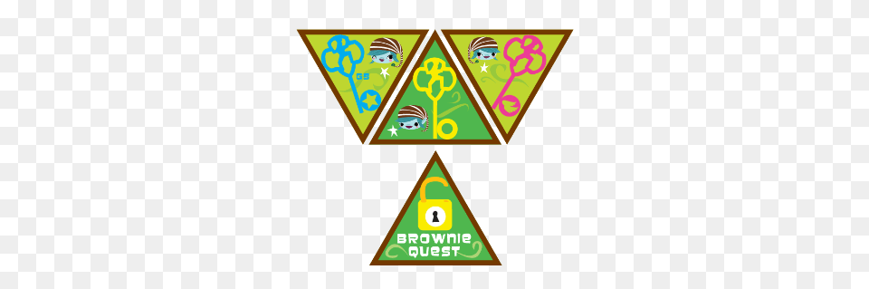 Brownie Quest Award State College Girl Scouts, Triangle, Symbol Free Png