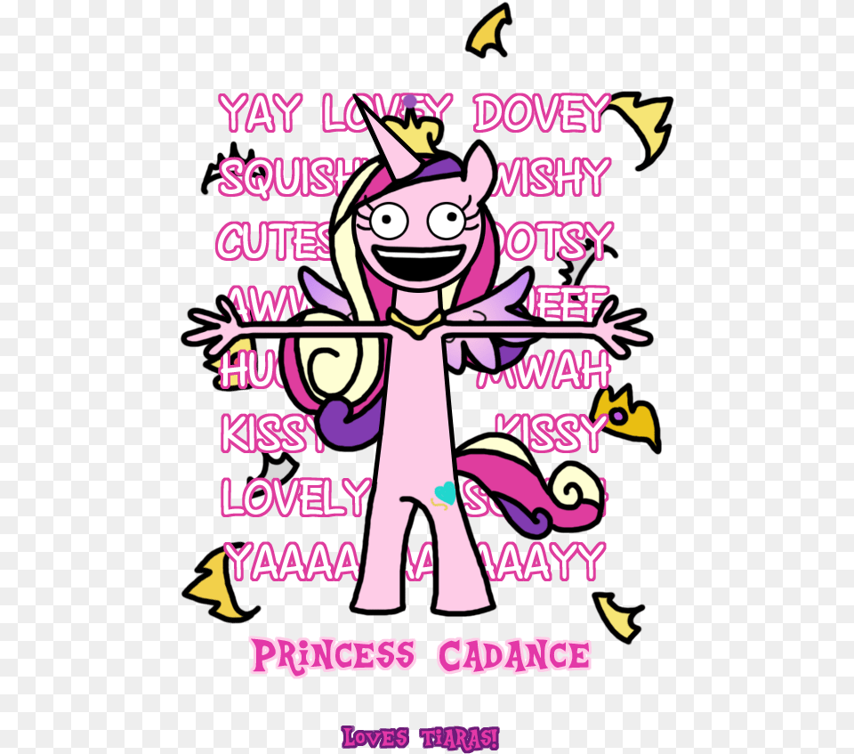 Browniecomicwriter Cadance Loves Tiaras Caption Princess Cadance, Advertisement, Poster, Purple, Book Free Png Download
