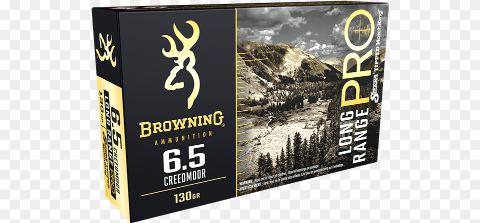 Browning 65 Creedmoor Ammo, Box, Advertisement Png