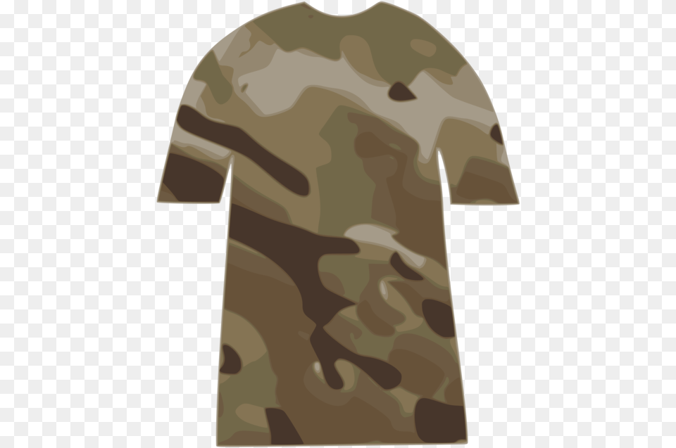 Brownnecksleeve Camo Shirt Clip Art, Military, Military Uniform, Camouflage, Adult Free Png Download