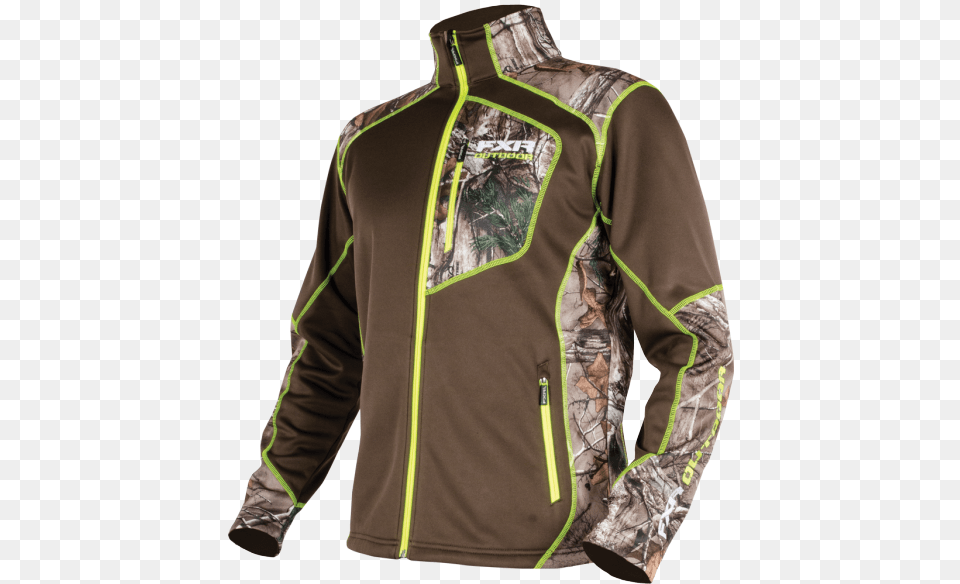 Brownrealtree Xtra Fxr Racing Elevation Fleece Realtree Mens Active Sports, Clothing, Coat, Jacket, Long Sleeve Png Image