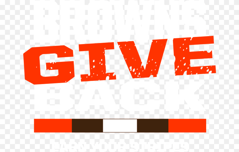 Browns Give Back Graphic Design, Advertisement, Poster, Scoreboard, Text Free Png Download