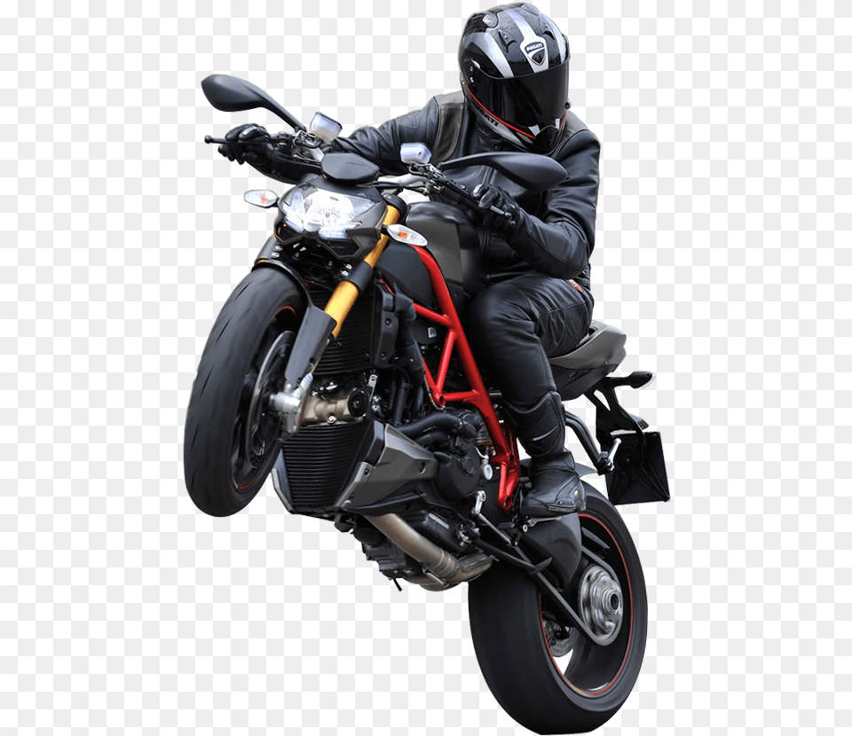 Browse Gallery Streetfighter 2015 Ducati Rider On Motorbike Transparent Background, Helmet, Adult, Vehicle, Transportation Png
