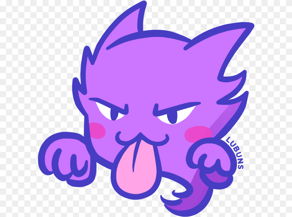 Browse Thousands Of Haunter For Pokemon Emojis For Discord, Purple, Animal, Fish, Sea Life Free Png