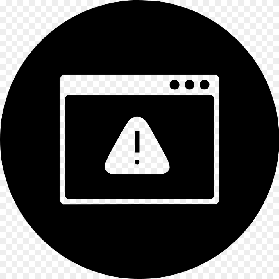 Browser Caution Error Alert Danger Web, Triangle, Disk, Sign, Symbol Free Transparent Png