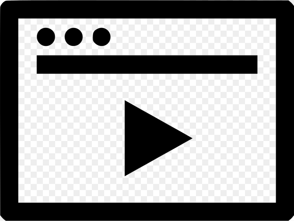 Browser Play Media Youtube Online Web Icon Free Download, Triangle Png