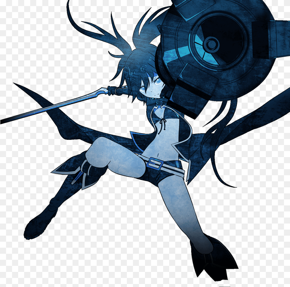 Brs Main Black Rock Shooter, Blade, Dagger, Knife, Weapon Free Png