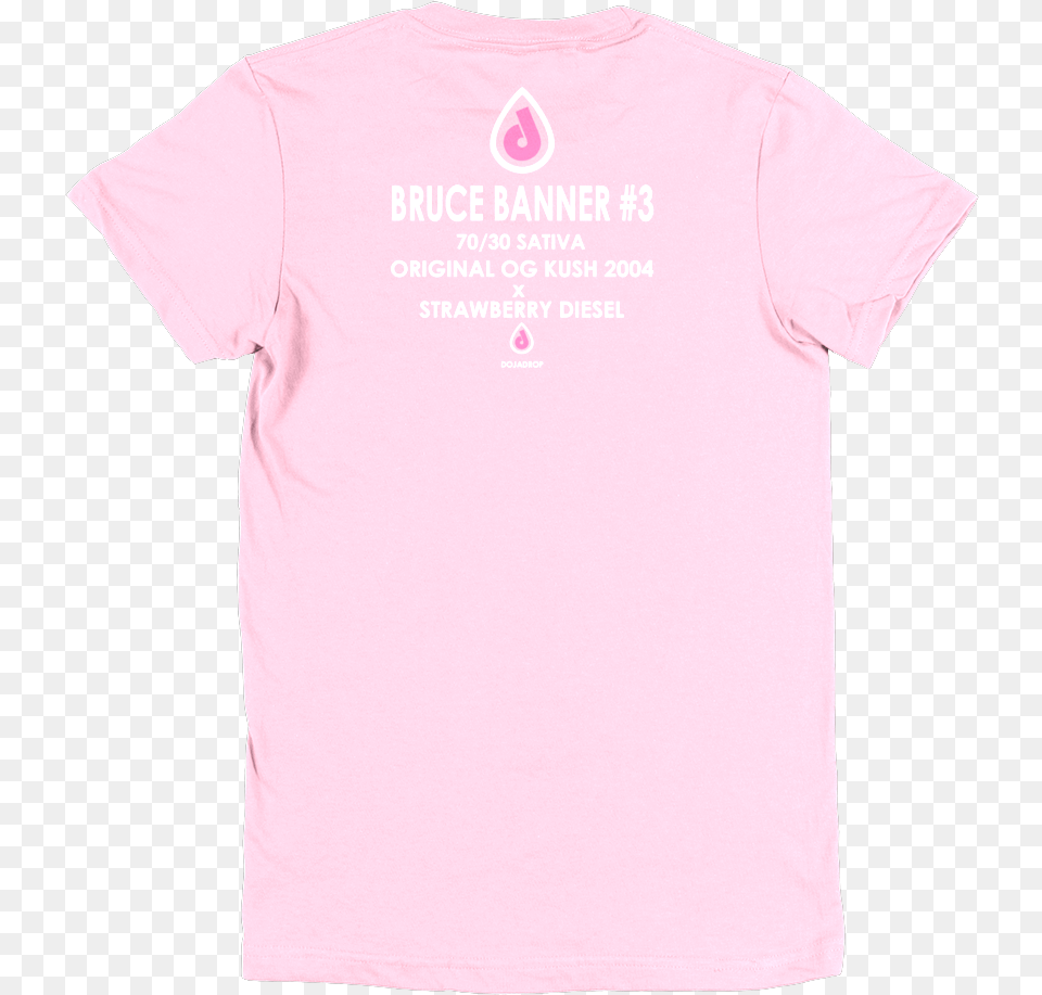 Bruce Banner Light Pink T Shirt Mockup, Clothing, T-shirt Free Png