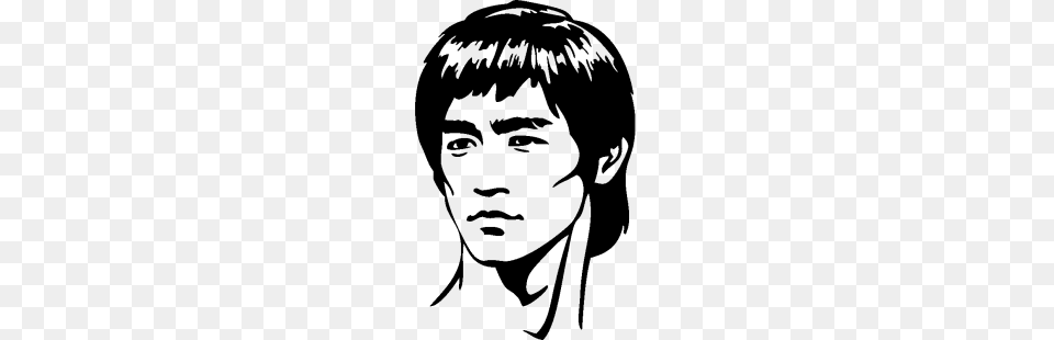 Bruce Lee, Gray Png Image