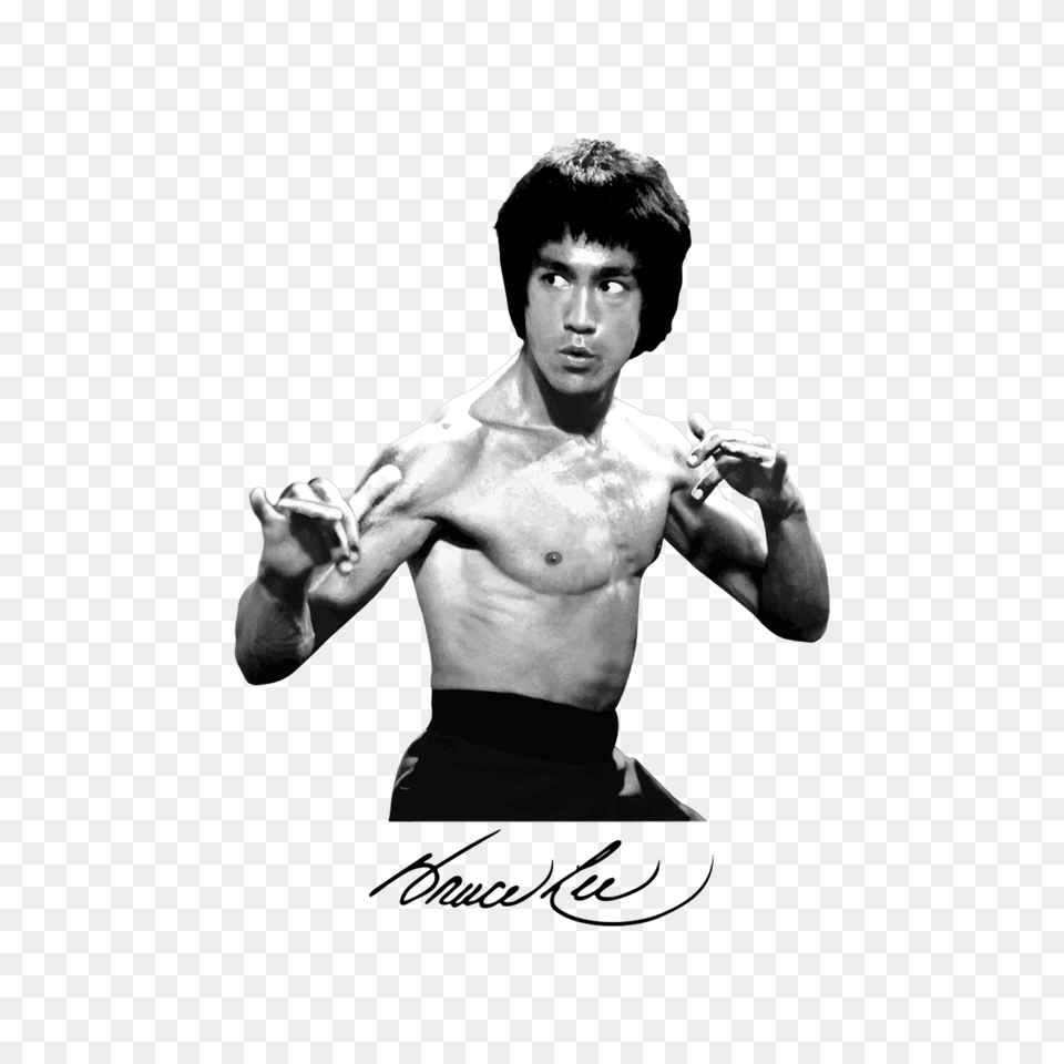 Bruce Lee, Back, Body Part, Finger, Hand Free Transparent Png