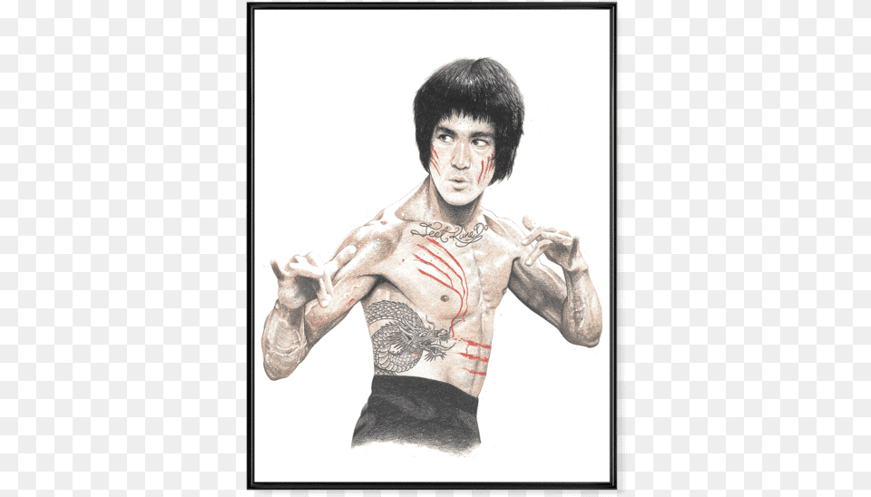 Bruce Lee, Tattoo, Skin, Back, Body Part Free Png