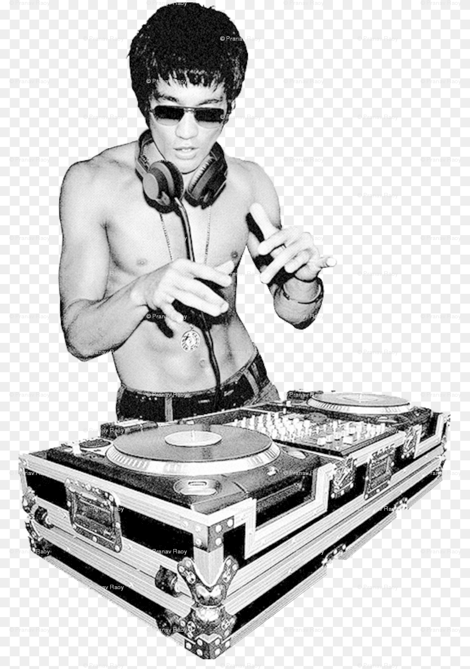 Bruce Lee Dj, Adult, Male, Man, Person Png Image