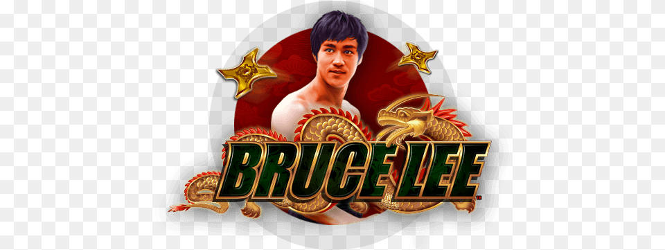 Bruce Lee Dragon With No Bruce Lee Slot By Wms, Person, Logo Png Image