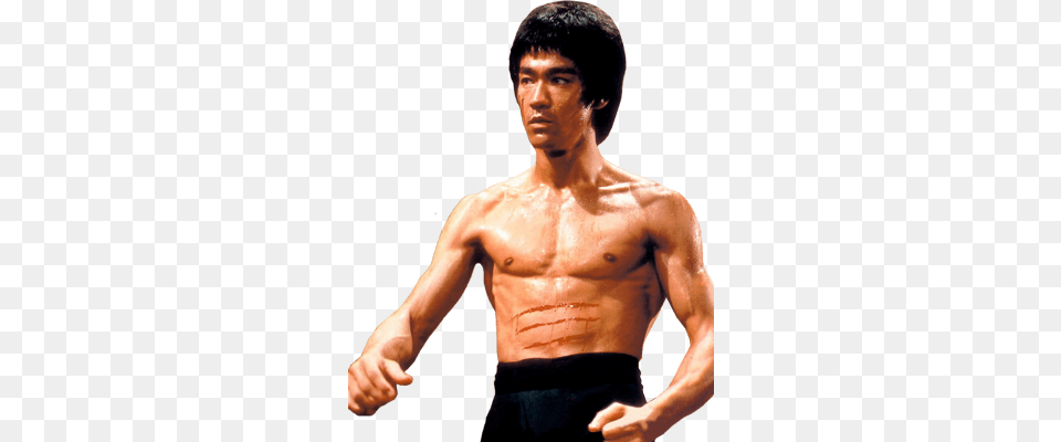 Bruce Lee Looking Left Transparent, Adult, Person, Man, Male Png Image