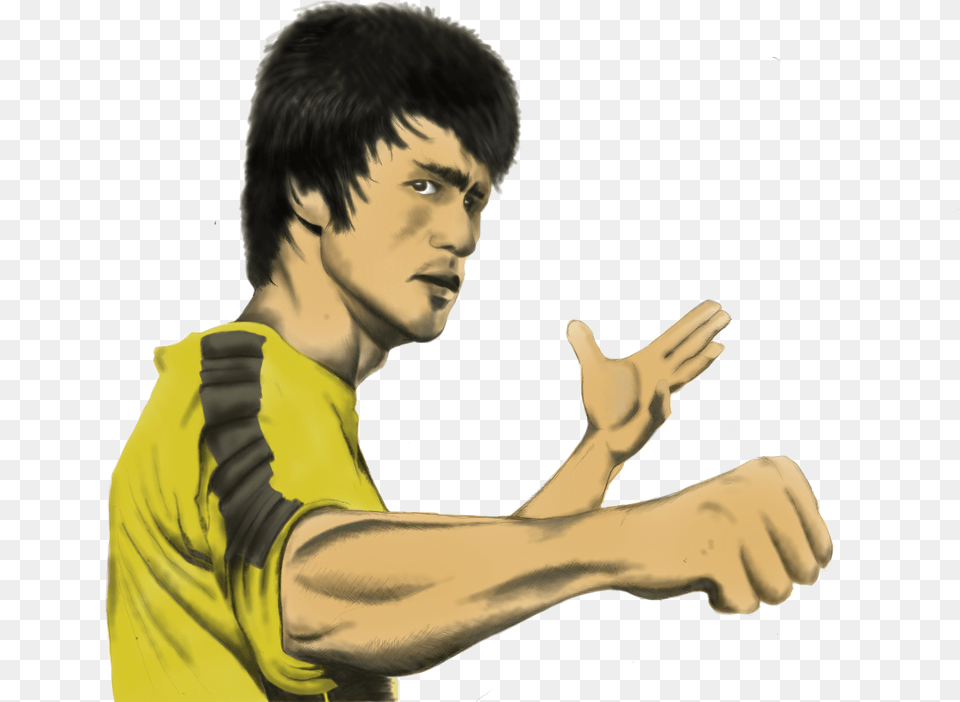 Bruce Lee Photo Player, Body Part, Person, Finger, Hand Png